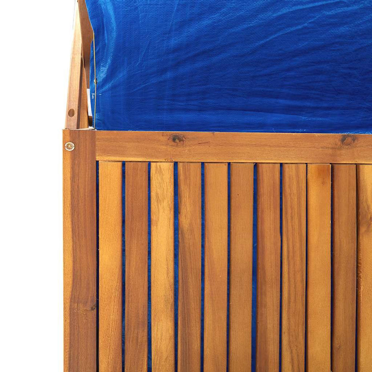 TRUHE Mit Rankgitter 99/50/160 Cm Massivholz Akazie - Braun, Holz (99/160/50cm) - vidaXL