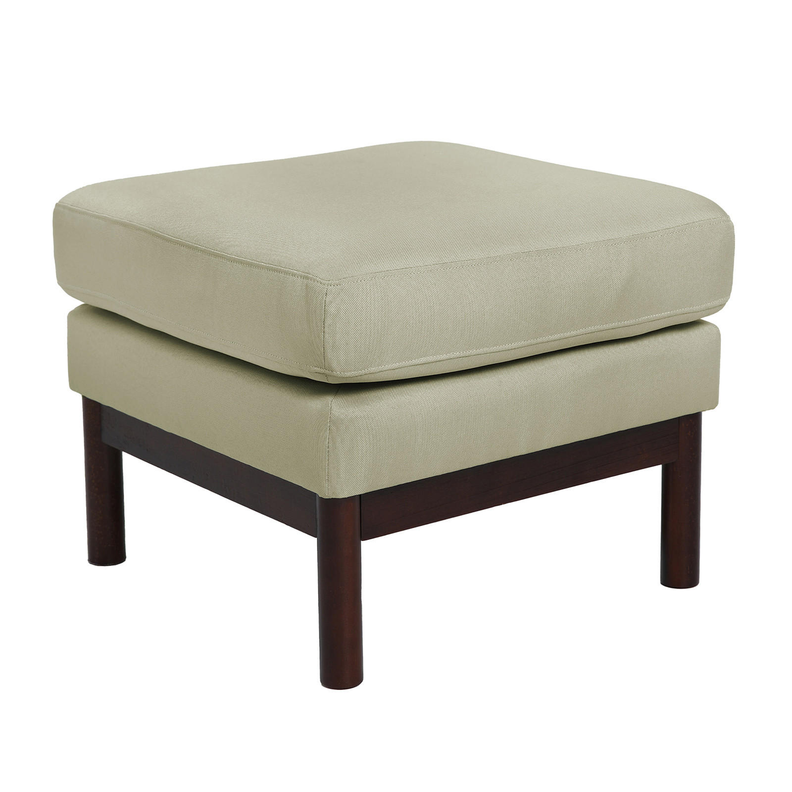 HOCKER HOLLY Weiß/Braun - Weiß, Textil (56/44/56cm) - SVITA