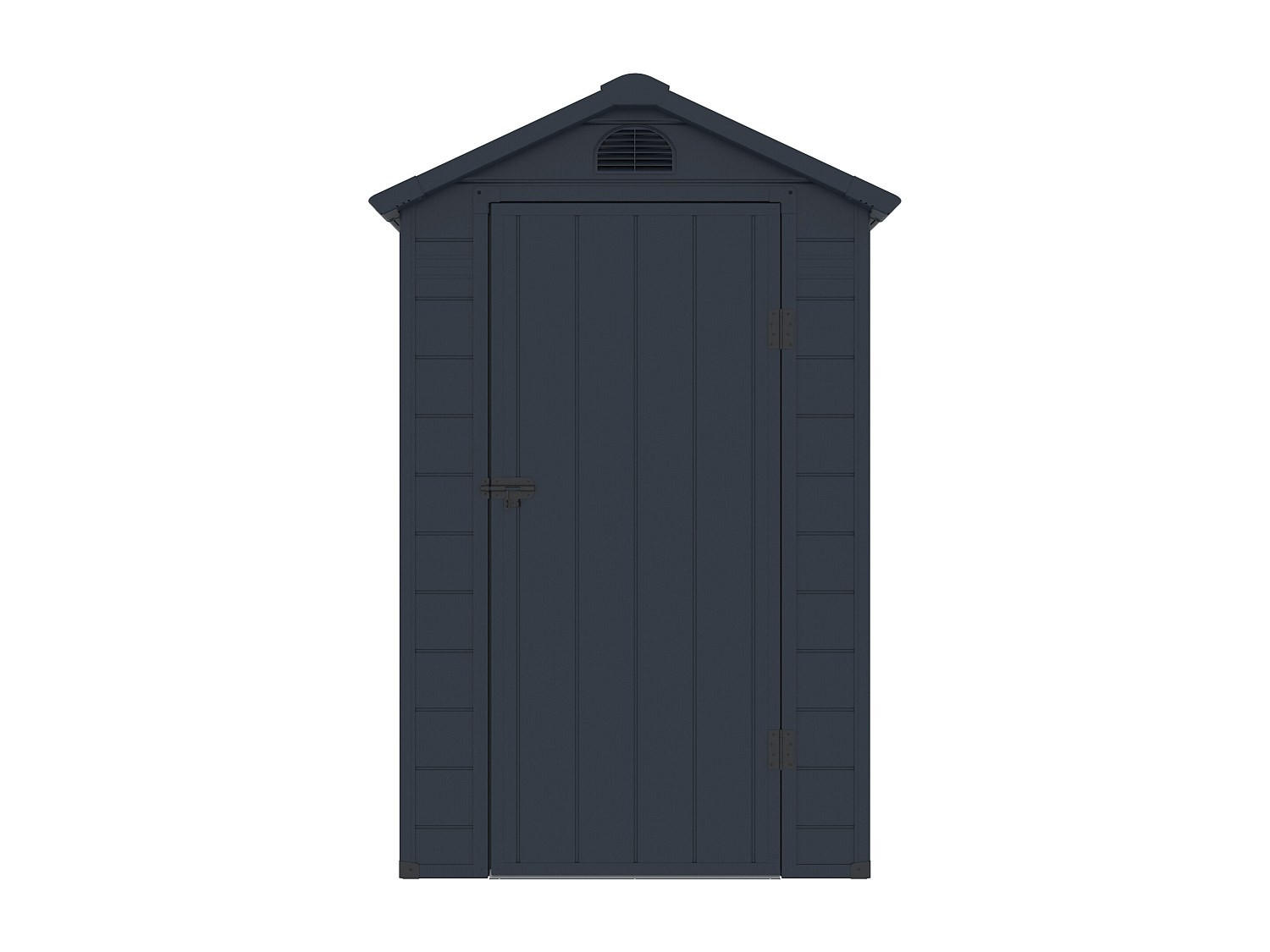 SCHREBERGARTENHAUS - 120 cm x 92 cm - Harz - Anthrazitgrau - CESIO - Anthrazit, Kunststoff (120/168/92cm) - Vente-Unique