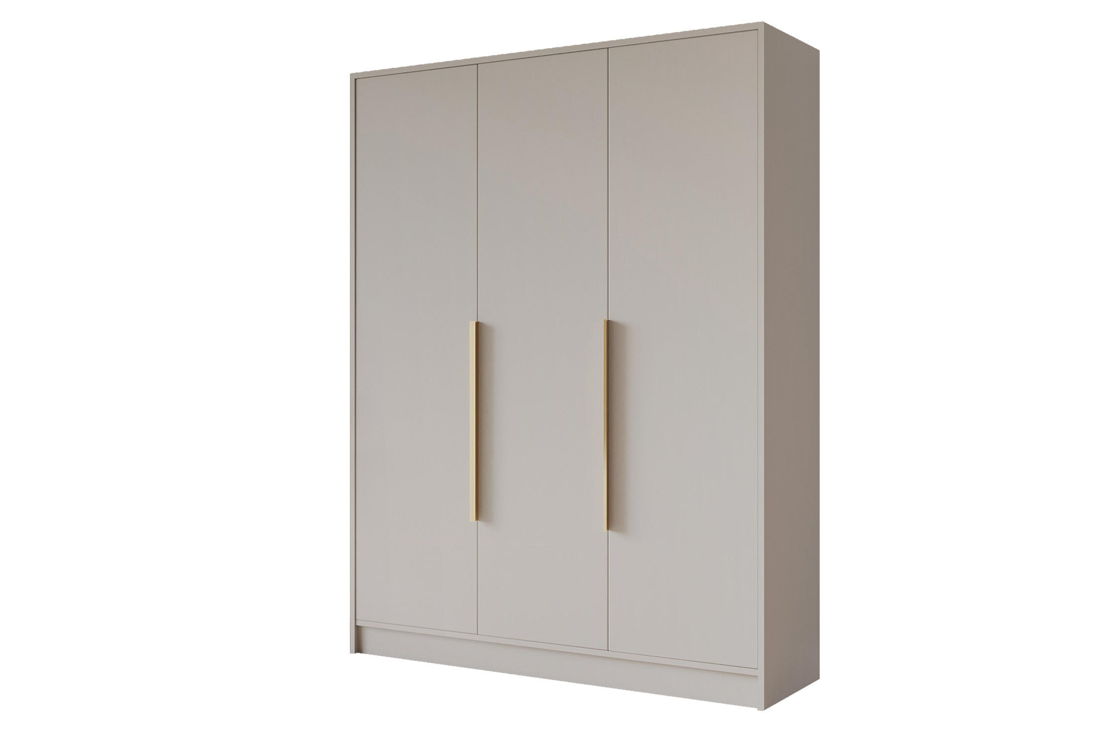 KLEIDERSCHRANK - PORTO - 150 - Kaschmir - Kaschmir/Goldfarben, Holzwerkstoff (150/200/51cm) - ALTDECOR