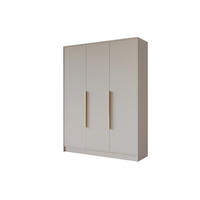 KLEIDERSCHRANK - PORTO - 150 - Kaschmir - Kaschmir/Goldfarben, Holzwerkstoff (150/200/51cm) - ALTDECOR