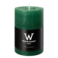 STUMPENKERZE Rustik Marble Style Seegrün 90 x Ø 58 mm, 1 Stück - Mooreichefarben, Paraffin (6/9cm) - Wiedemann Kerzen