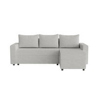 ECKSOFA Goka Lux L mit Schlaffunktion und 2 Bettkästen, Grau - Grau, Textil (230/146cm) - Fedve