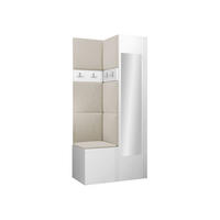 GARDEROBEN-SET Orion XXV - Beige/Weiß, Holzwerkstoff/Kunststoff (82/186/46cm) - MIRJAN24