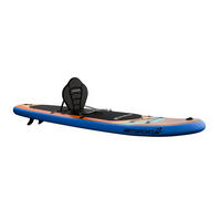 STAND UP Paddle Board Beach Rocker aufblasbar mit Kajak-Set - Orange, Kunststoff (320/77/15cm) - Artsport