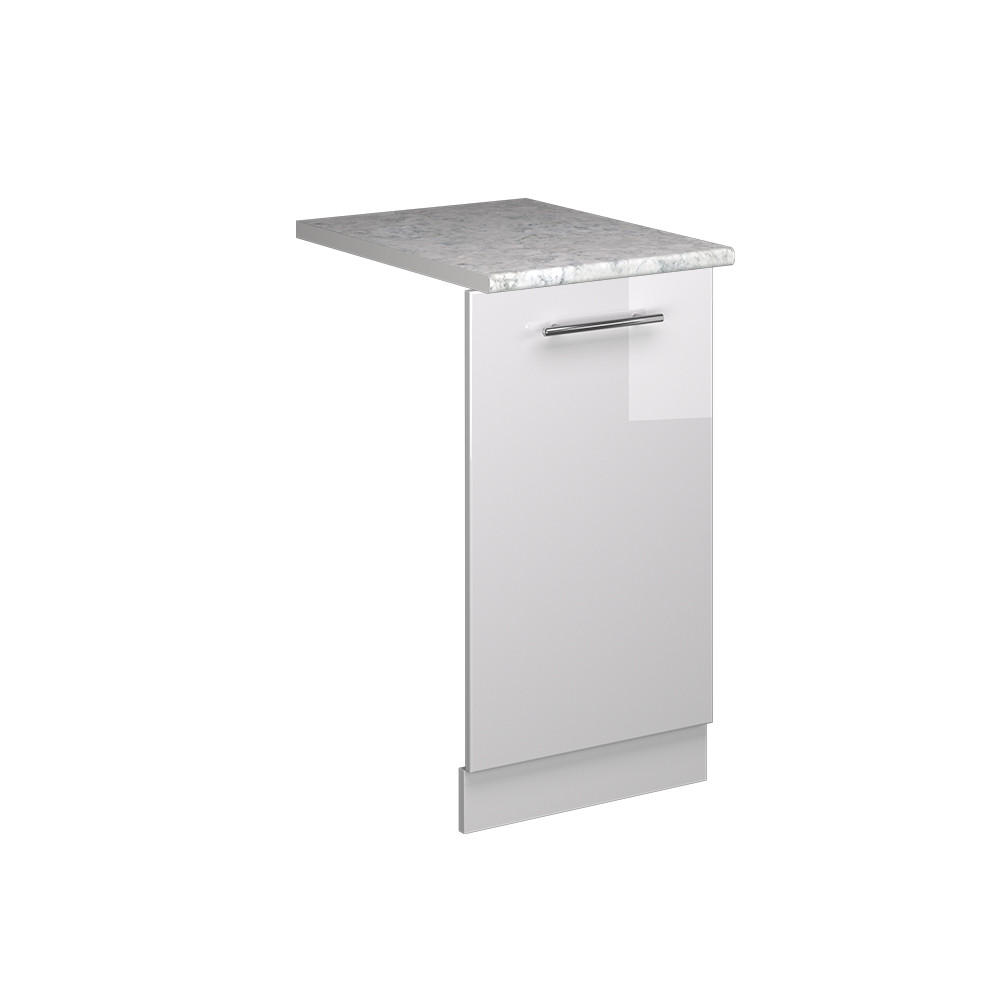 DISKMASKINENS FRONTPANEL Fame-Line Vit högblank 45 cm , AP Marble Vit högglans, Vit 81.8/45/60 cm