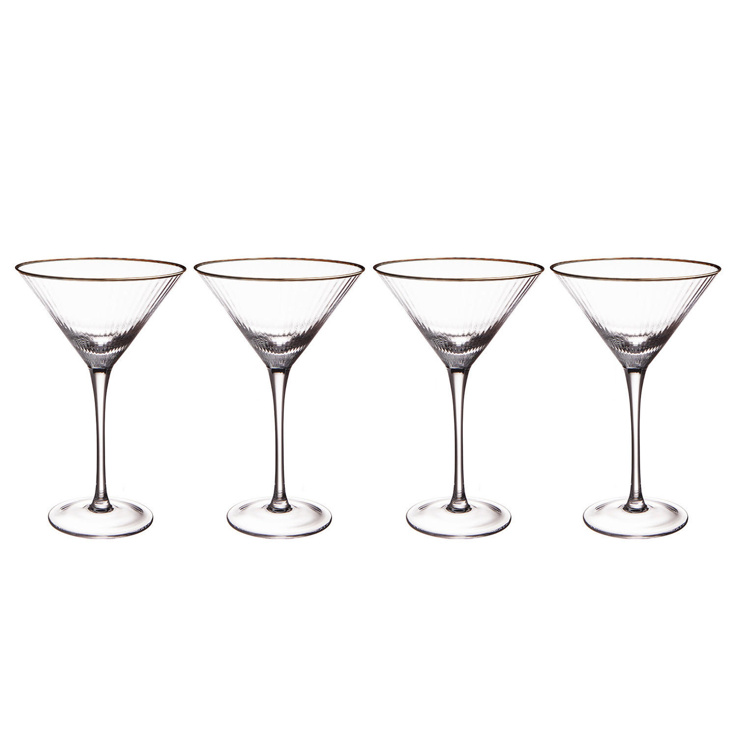 MARTINI-GLAS (4er Set) Golden Twenties - Transparent, Glas (0.3L) - Butlers
