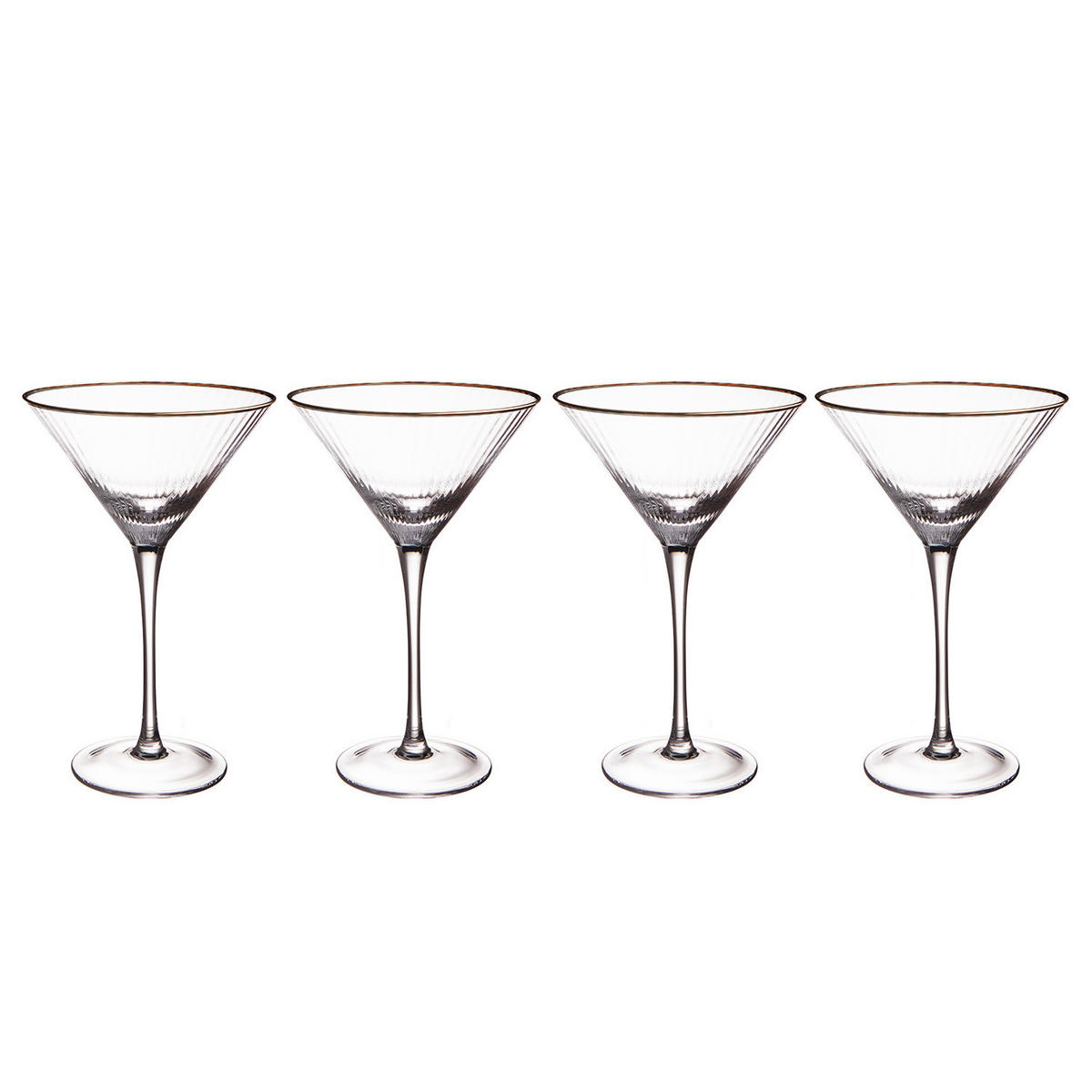 MARTINI-GLAS (4er Set) Golden Twenties - Transparent, Glas (0.3L) - Butlers