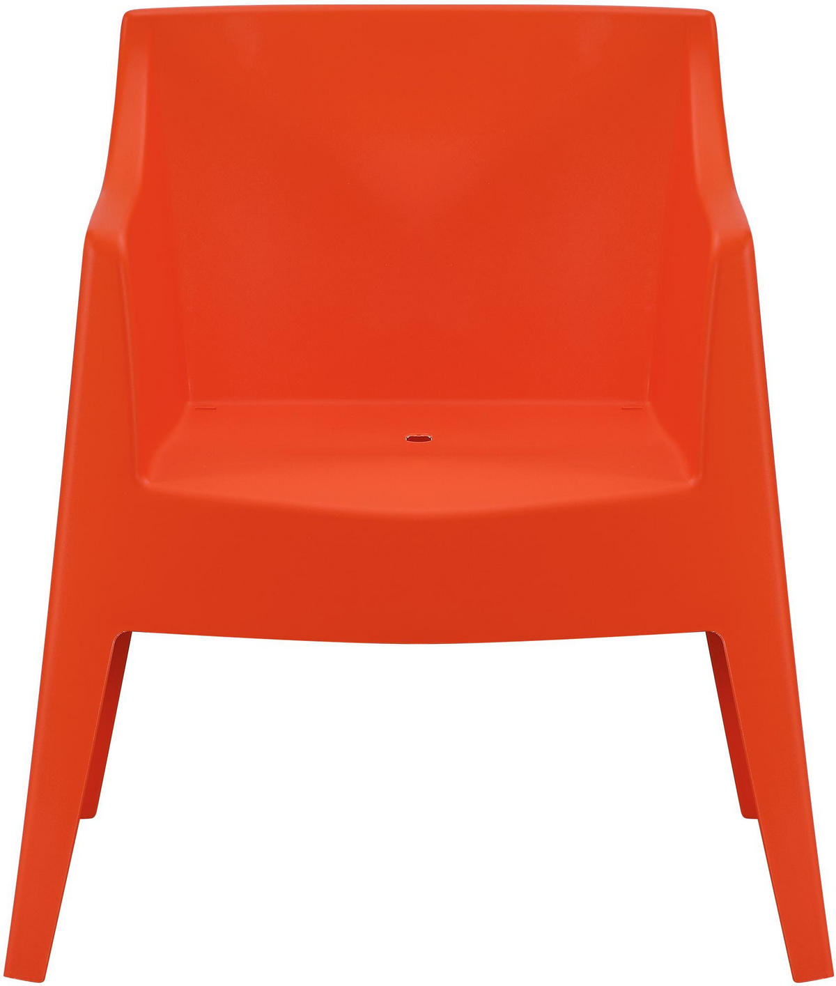 GARTENSTUHL Henri 6er Set 73x57x78cm Kunststoff Orange Stapelstuhl - Orange, Kunststoff (73/78/57cm) - DELUKE
