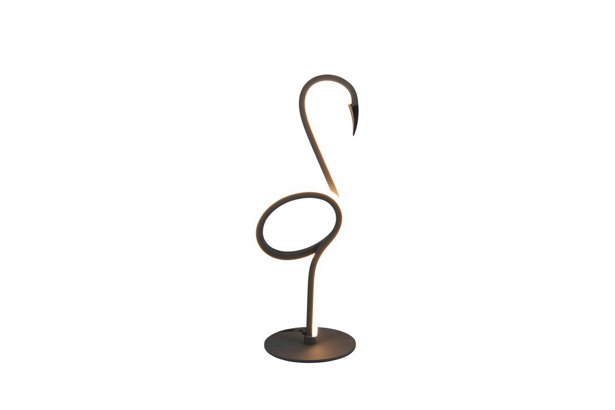 LED TISCHLEUCHTE INGO Schwarz Flamingo Design - Schwarz, Metall (12/14/35cm) - Trio Leuchten