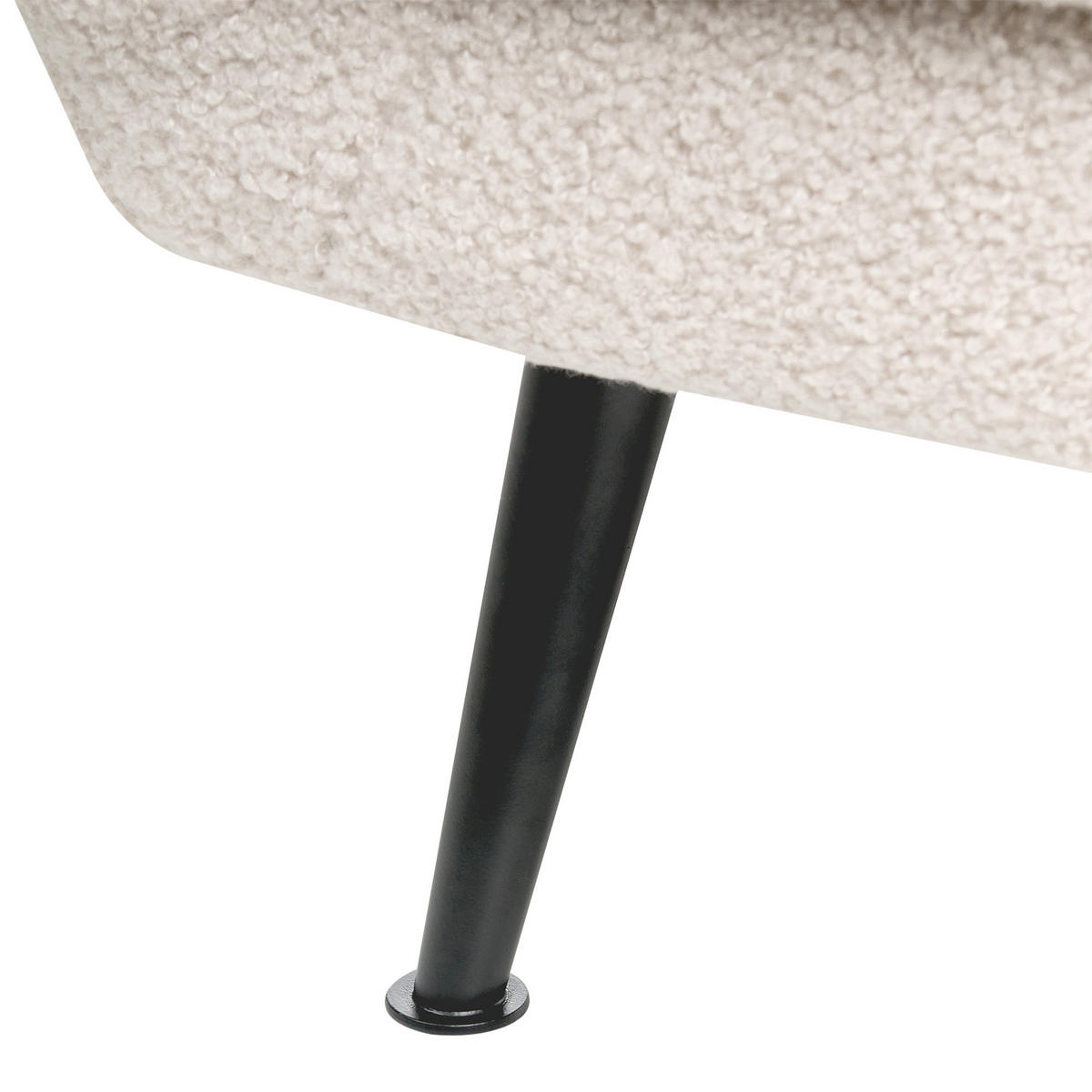 SESSEL Bouclé Beige Eiby - Beige, Textil (84/80/90cm) - Beliani