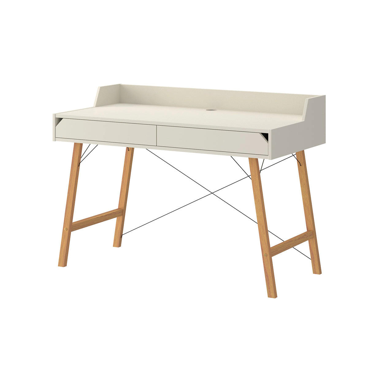 SCHREIBTISCH Kaschmir - Beige, Holzwerkstoff (60/120/86cm) - Petits-meubles