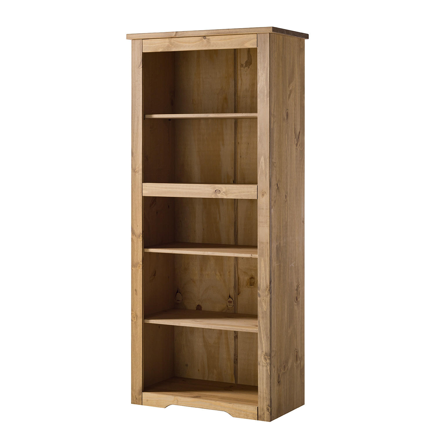 BÜCHERREGAL - Kiefer massiv - Kieferfarben, Holz (81/183/44cm) - home24