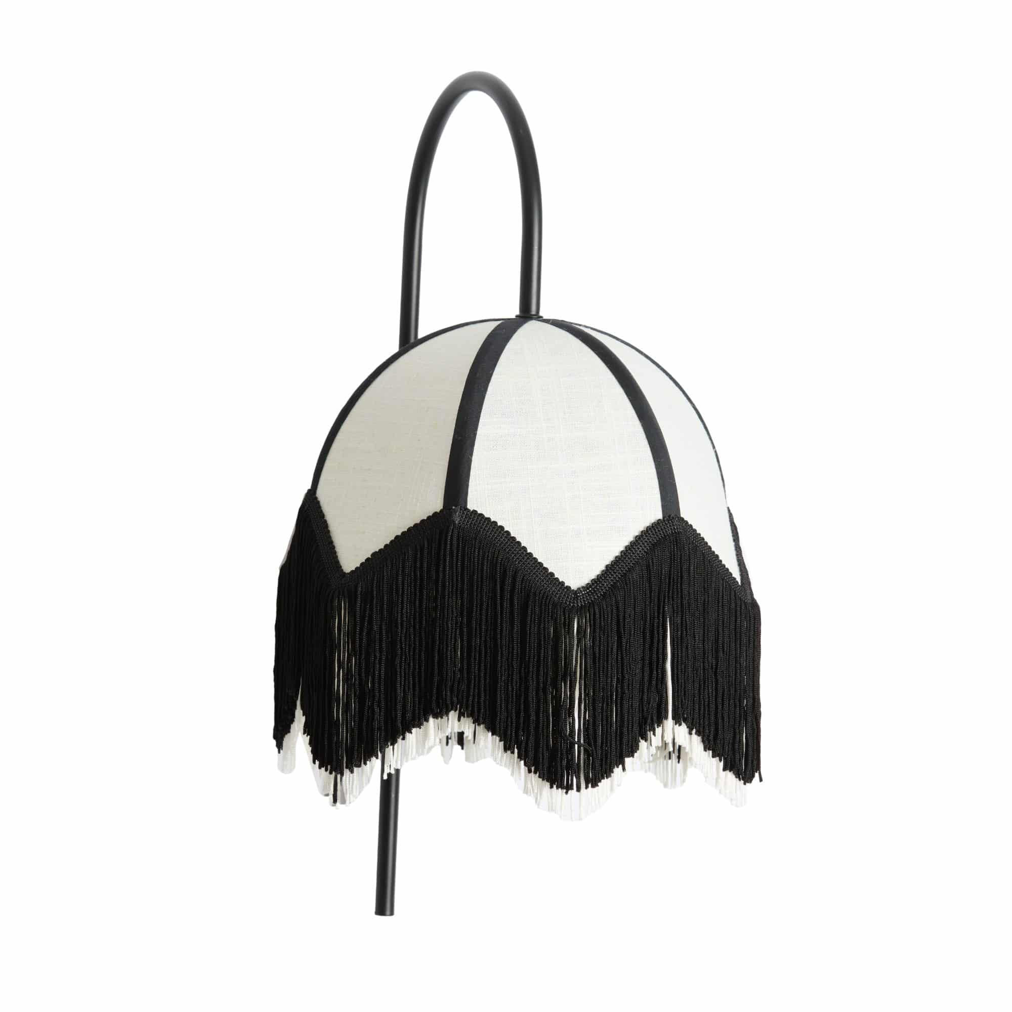 WANDLEUCHTE Sulina Weiß 33/25/47 cm - Weiß, Textil (25/47/33cm) - Light & Living