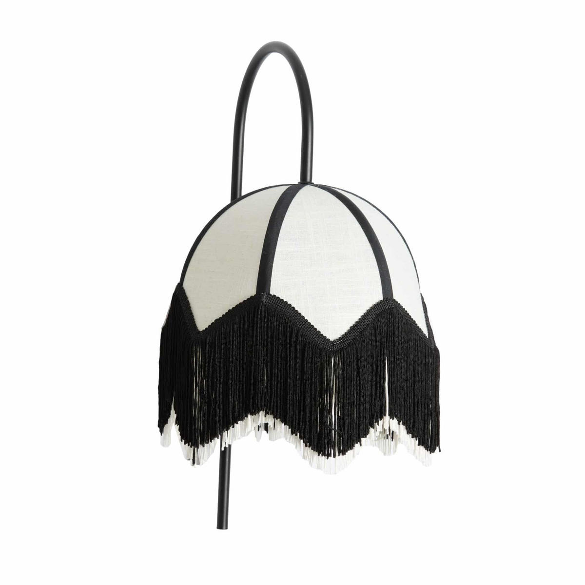 WANDLEUCHTE Sulina Weiß 33/25/47 cm - Weiß, Textil (25/47/33cm) - Light & Living