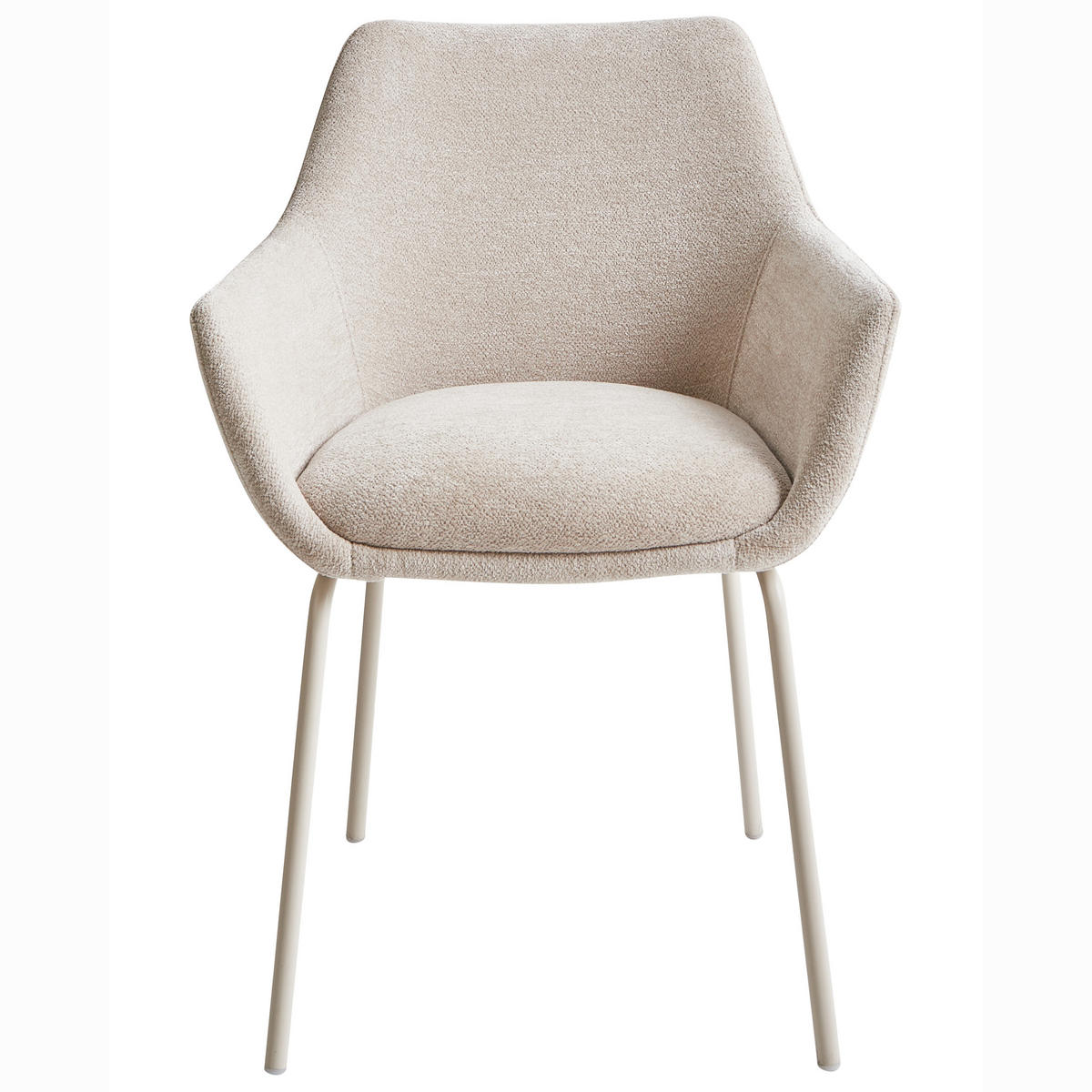 ESSZIMMERSTUHL Beige Bowdon - Beige, Textil (59/81/51cm) - Beliani