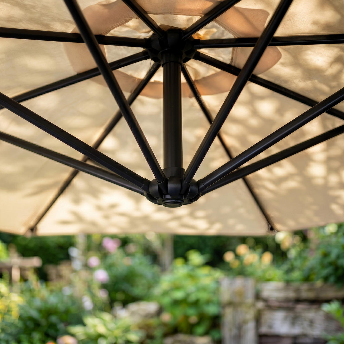 SONNENSCHRIM Beige 245/300 cm - Beige/Schwarz, Metall (300/300cm) - Akord