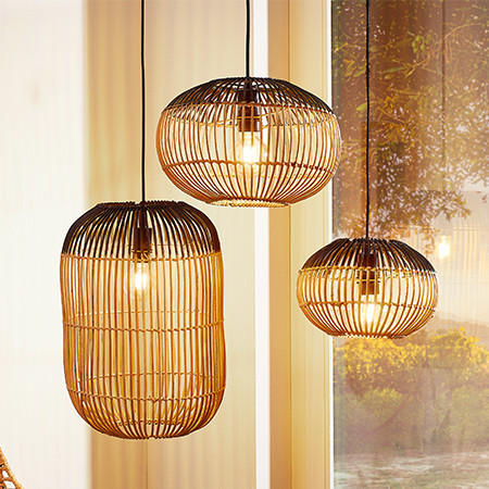 Leuchtenschirm Naturfarben