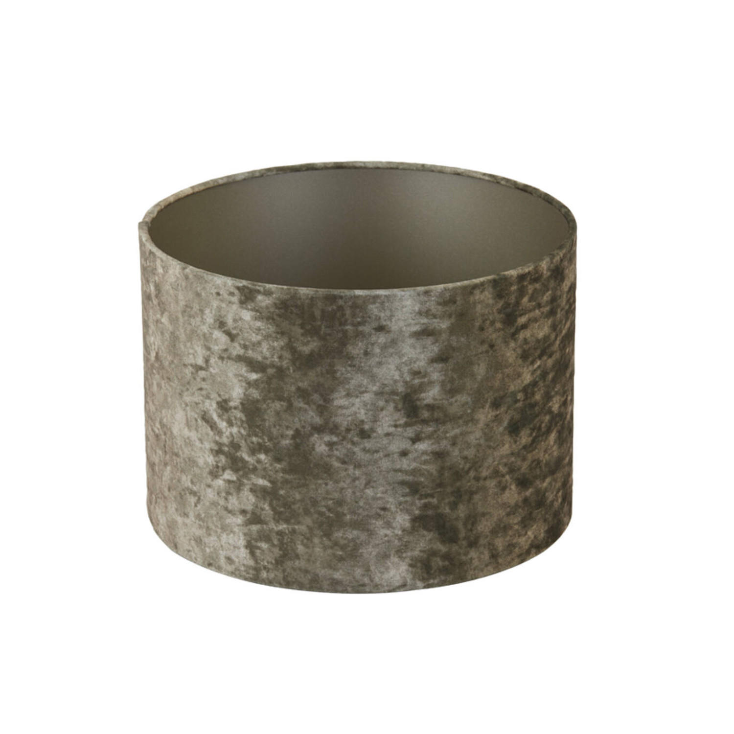 LAMPENSCHIRM BRAVE Ø20x15 cm, Samt, Braun - Braun, Textil (20/20/15cm) - Light & Living