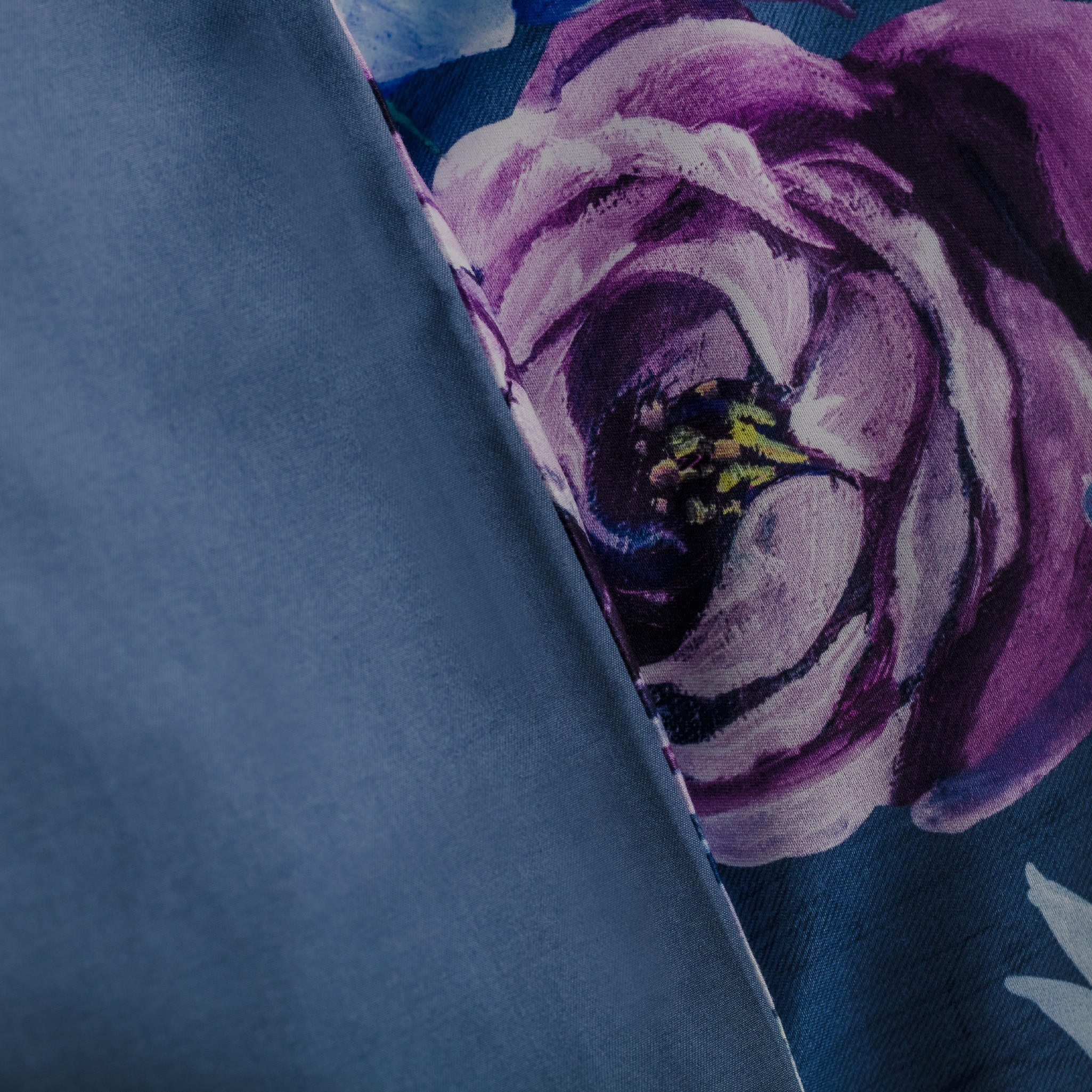 BETTWÄSCHE Liler - Dunkelblau, Textil (200/220cm) - home&you