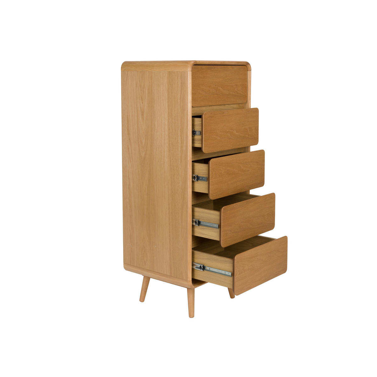 AUFBEWAHRUNGSSCHRANK Rise Natur - Naturfarben, Holz (45/112/40cm) - Zuiver