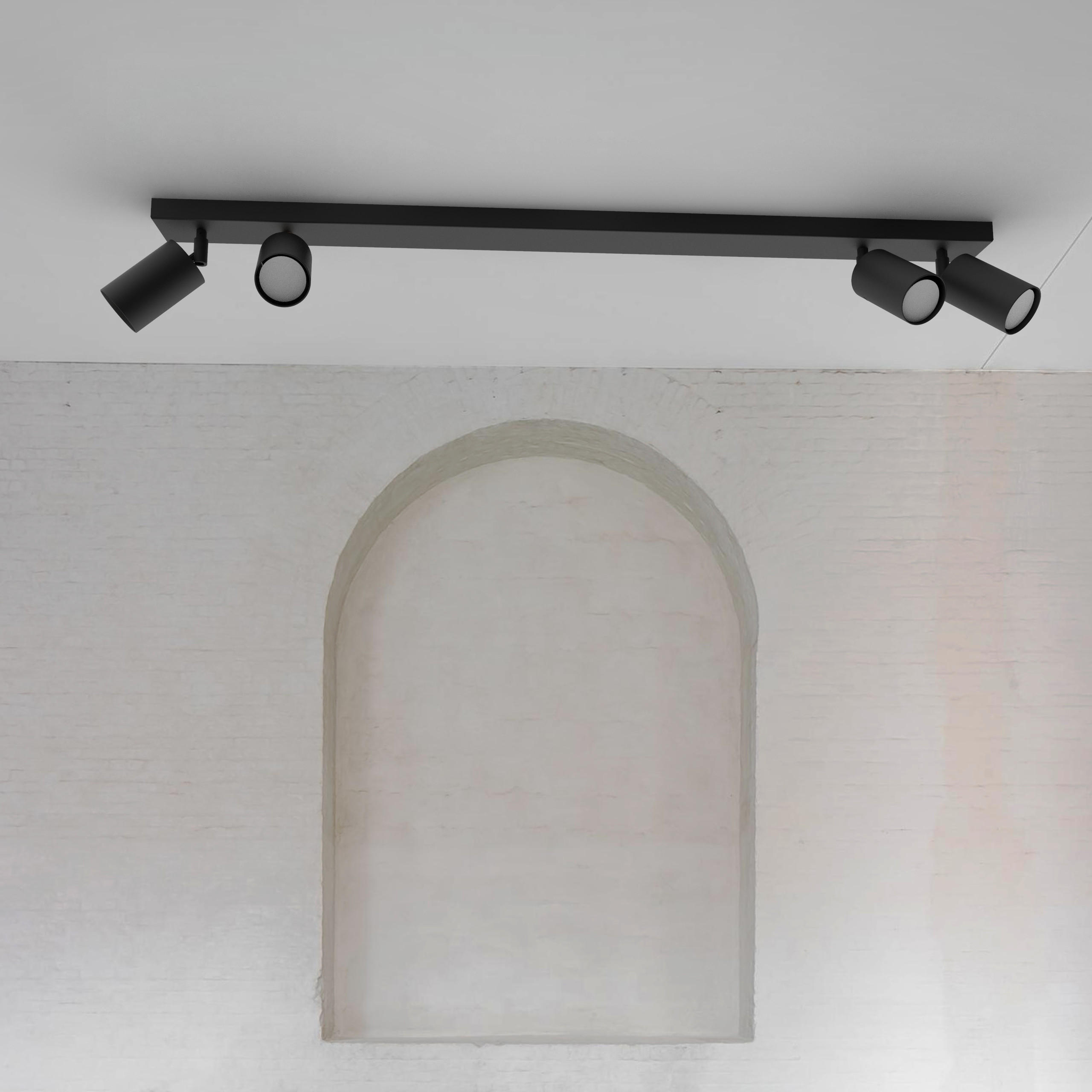 DECKENLEUCHTE - Schwarz, Metall (6/100/6cm) - Lumicom