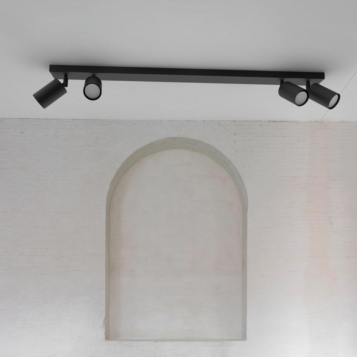 DECKENLEUCHTE - Schwarz, Metall (6/100/6cm) - Lumicom