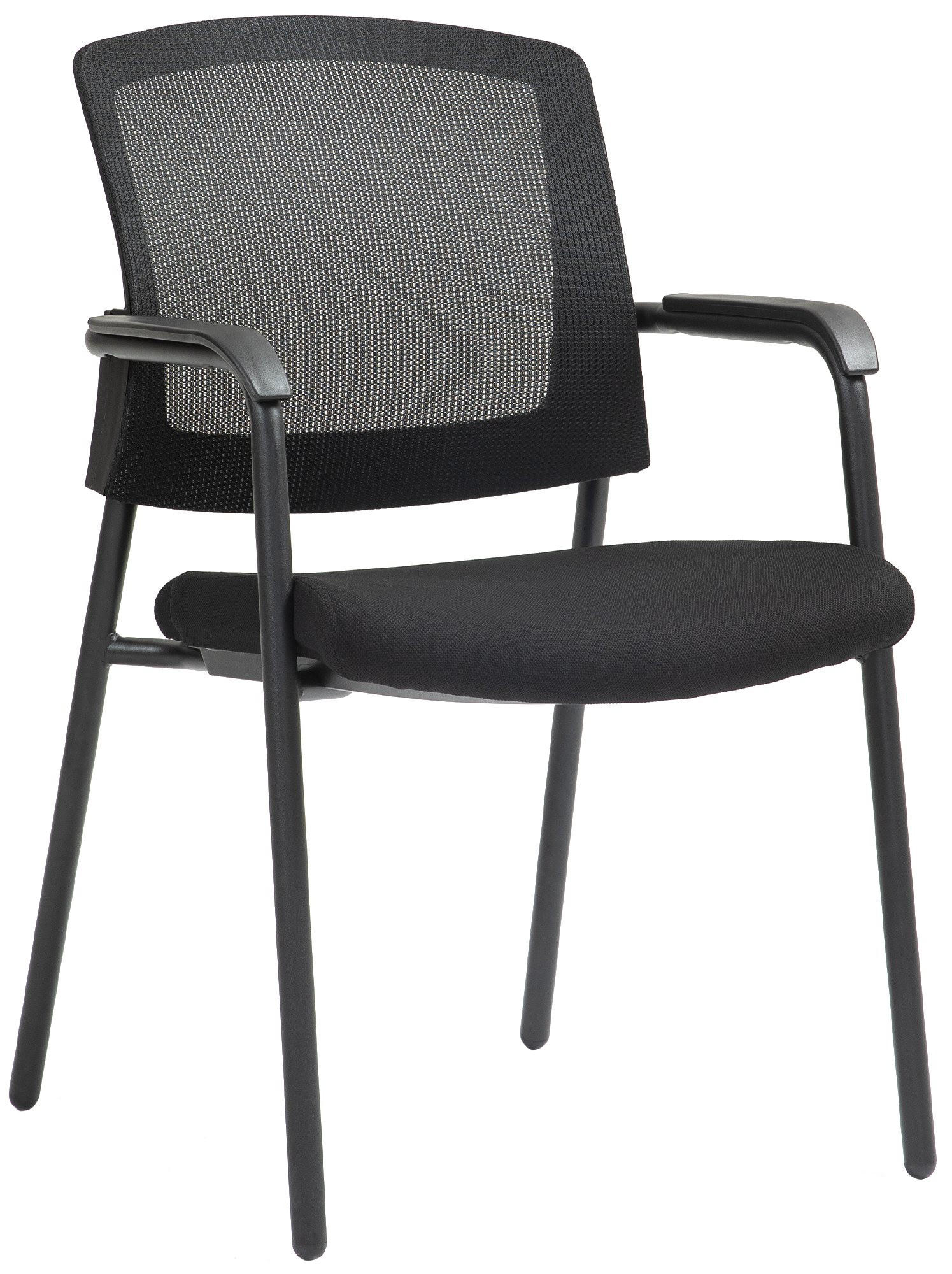 BESUCHERSTUHL Metall Schwarz - Schwarz, Textil/Metall (58/86/60cm) - CLP