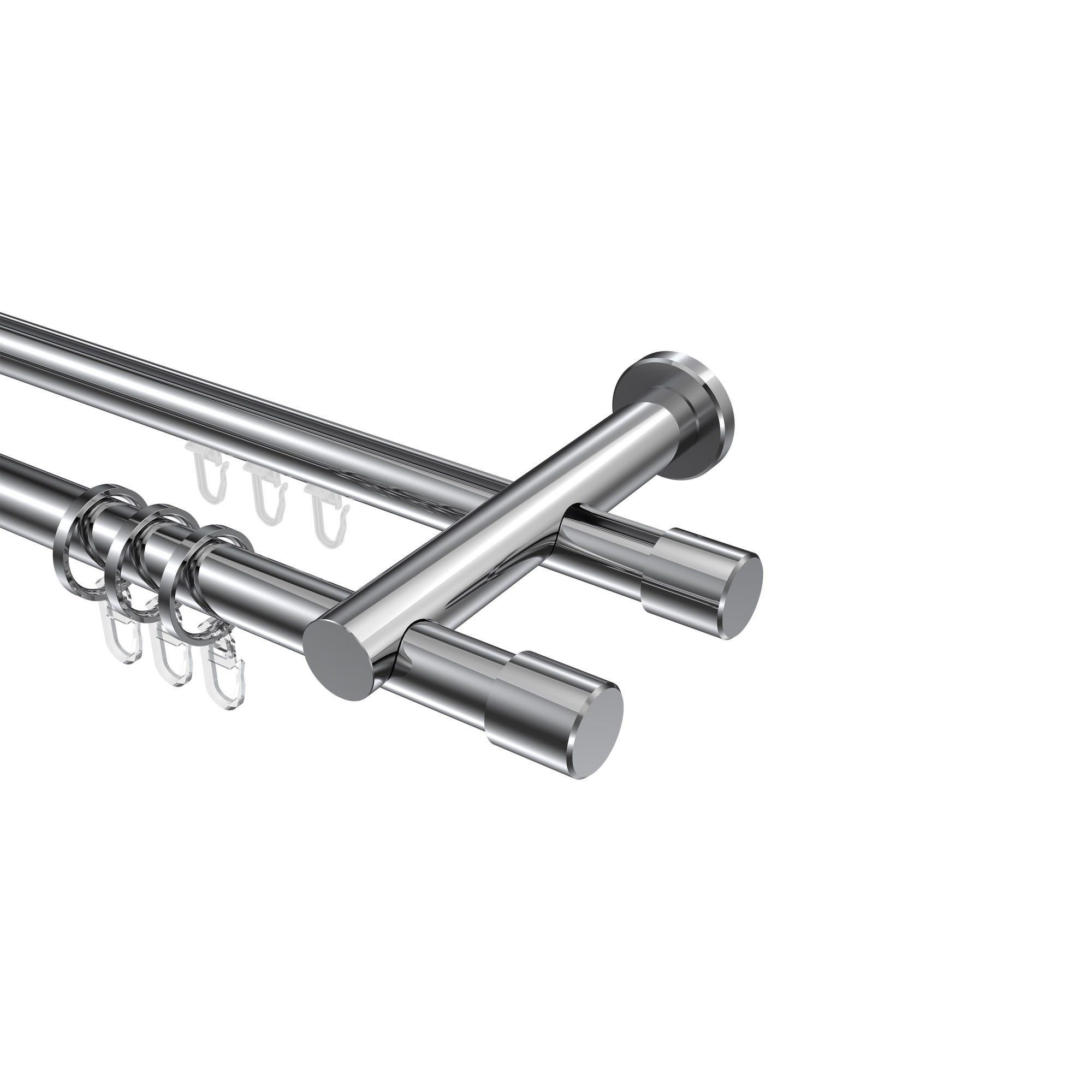 Interdeco Gardinenstange Chrom 160 cm