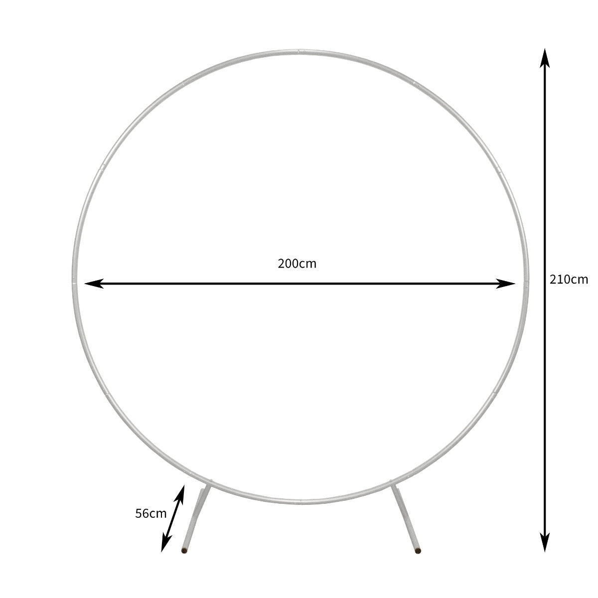 HOCHZEITSBOGEN Weiß 200cm - Weiß, Metall (200/210/56cm)
