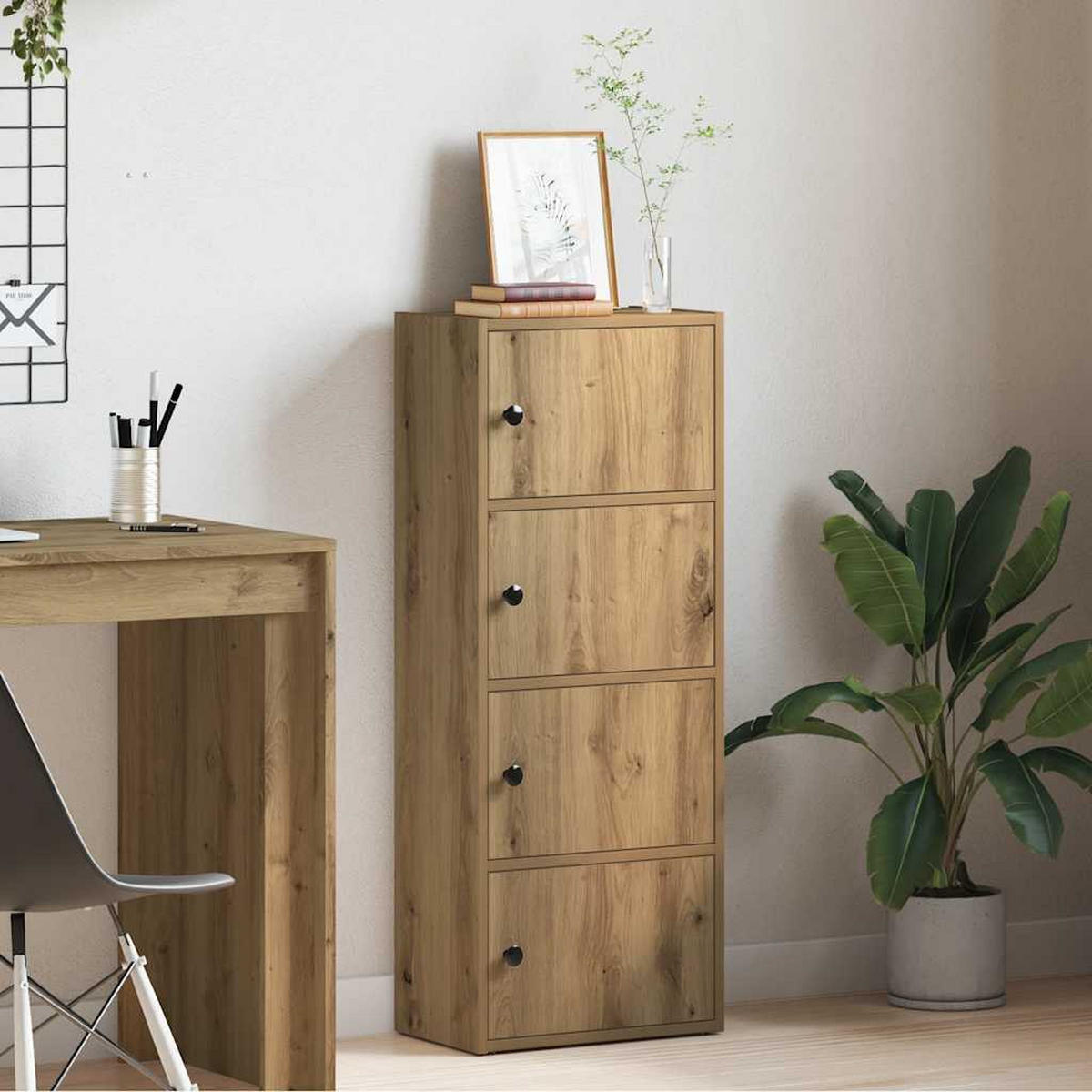 BÜCHERREGAL Artisan-Eiche 40/24/102 Cm Holzwerkstoff - Braun, Holzwerkstoff (40/102/24cm) - vidaXL