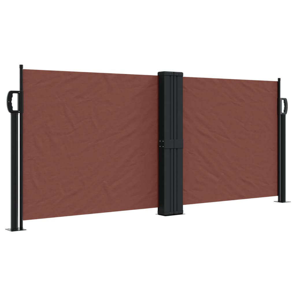 SEITENMARKISE Ausziehbar Braun 100x1000 cm - Braun, Metall (1000/100cm) - furnicato
