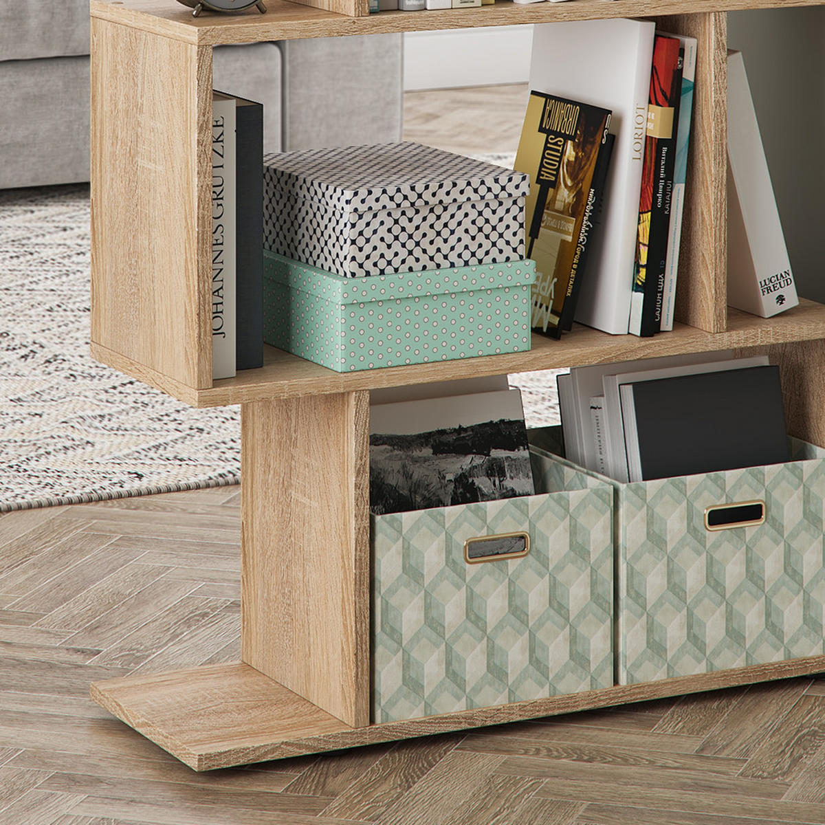 RAUMTEILER Levio Sonoma 70 x 97.4 cm - Sonoma Eiche, Holzwerkstoff (70/97.4/23.8cm) - Vicco