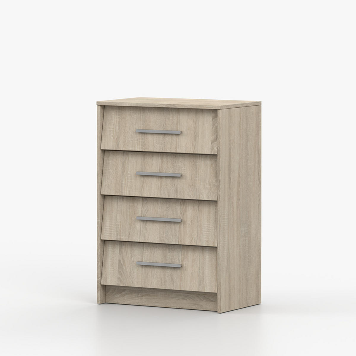 SCHUHSCHRANK 01 60 cm, 60/86/36, 4 Schubladen , Sonoma Eiche - Sonoma Eiche, Holzwerkstoff (60/86/36cm) - imoebel24