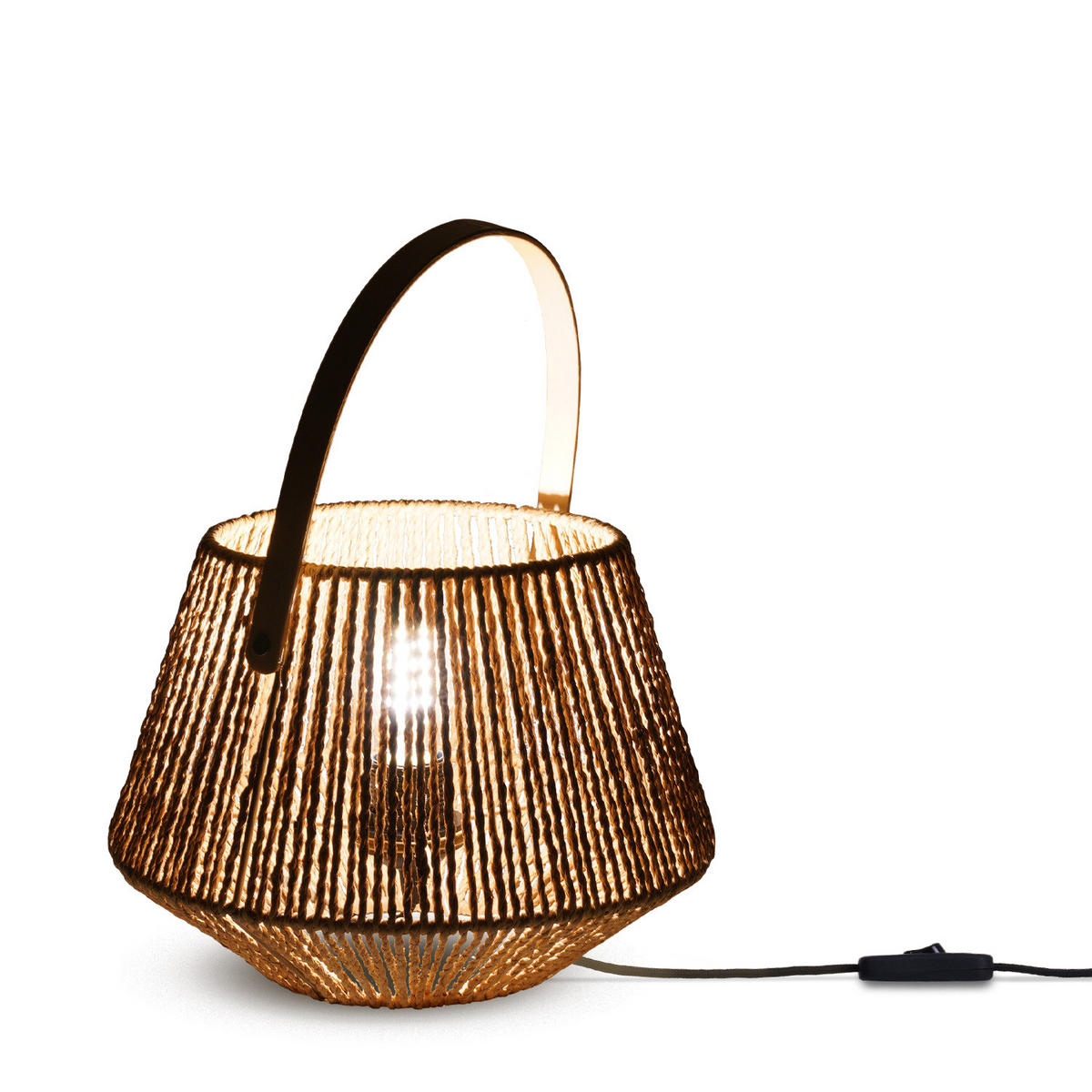 TISCHLAMPE Cisco Tl - Naturfarben, Holz (31.5/31.5/22.5cm) - Paco Home