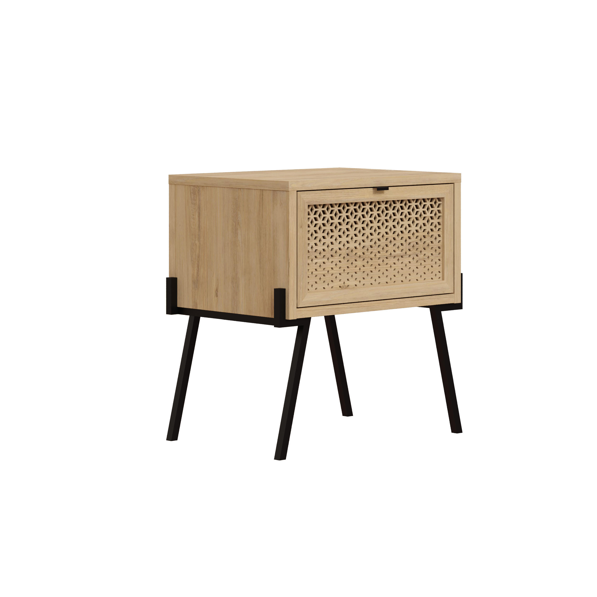Decortie Nachttisch Eiche 48.2x50.6x34 cm