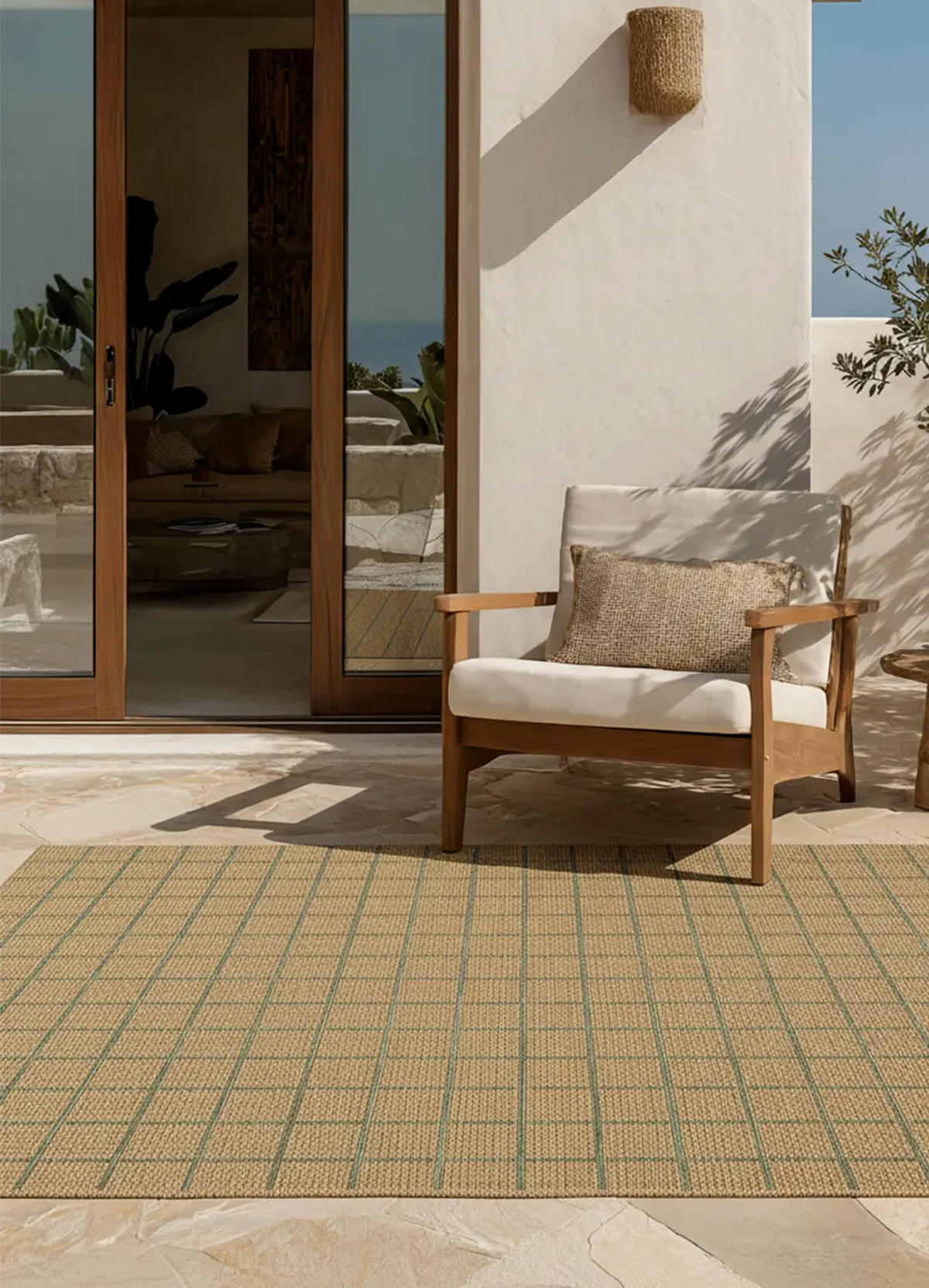 IN- & OUTDOOR-TEPPICH Braun / Grün Pergola 160/230 cm - Braun/Grün, Textil (160/230cm) - Atticgo