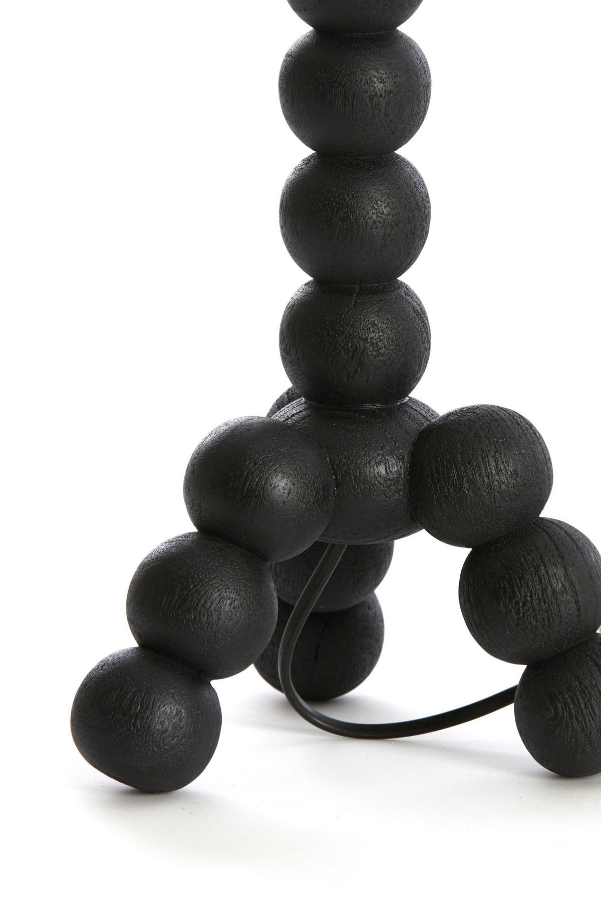 LAMPENFUSS Veglio Schwarz Ø20/40 cm - Schwarz, Holz (20/20/40cm) - Light & Living