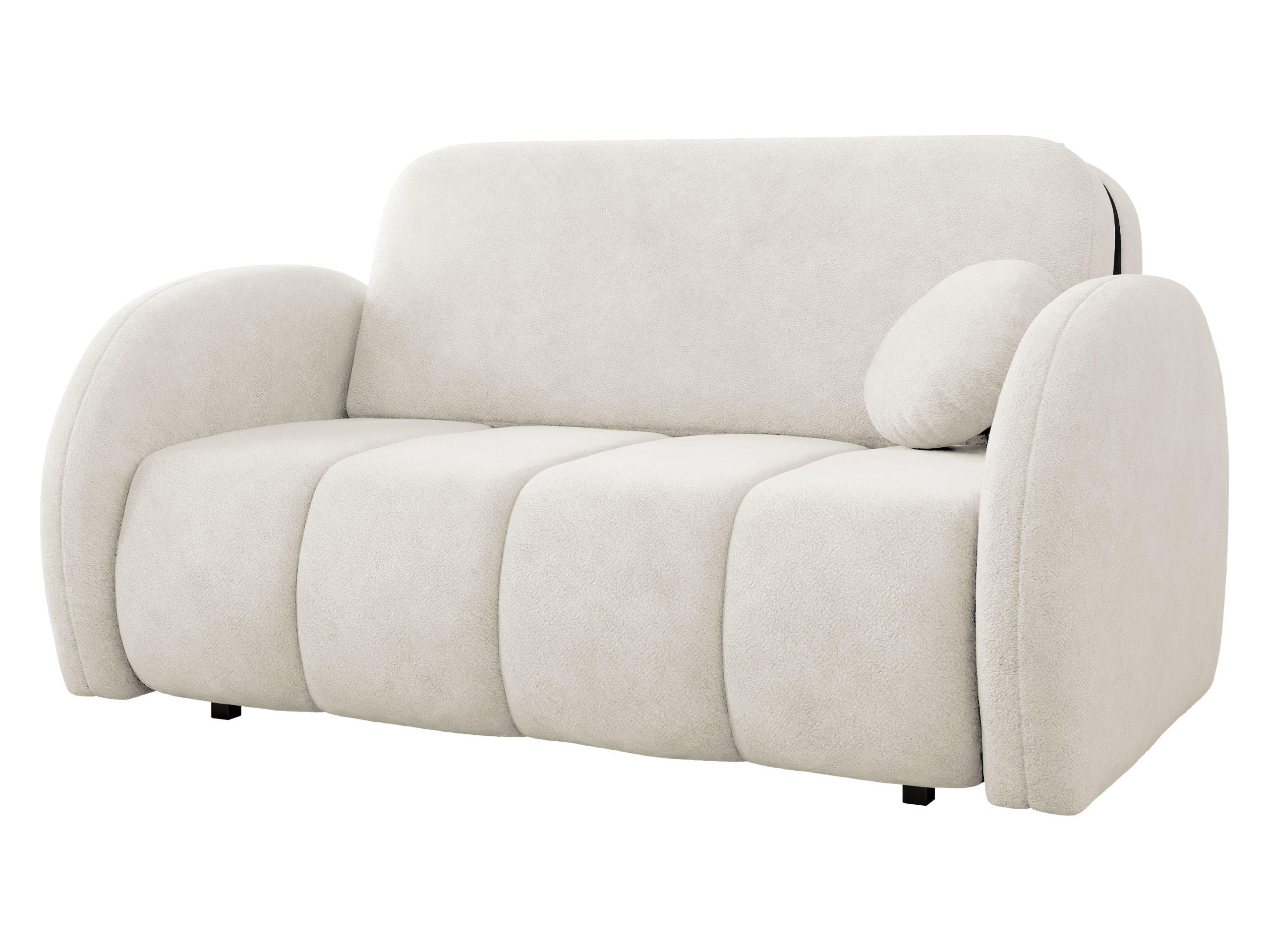 SCHLAFSOFA Viva Comfy III - Creme/Schwarz, Holz/Textil (152/85/103cm) - MIRJAN24