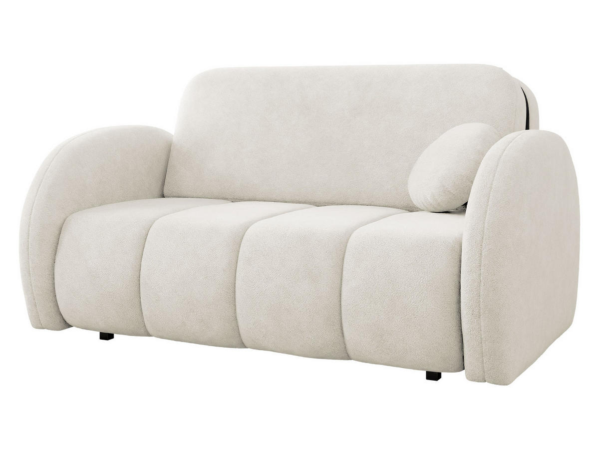 SCHLAFSOFA Viva Comfy III - Creme/Schwarz, Holz/Textil (152/85/103cm) - MIRJAN24