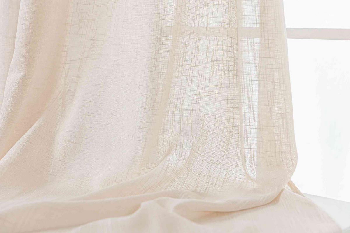 GARDINE SEOUL HxB 245x140 cm Beige - Beige, Textil (140/245cm) - Gardinenbox