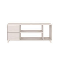 MASSIVHOLZ-TV-SCHRANK Viveca, Buche - lackiert, Weiß - Weiß, Holz/Buchenholz (140/57.4/45cm) - Visby