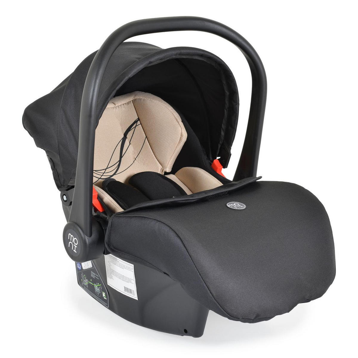 BABYSCHALE i-Size Multi (40 - 87cm) beige Gruppe 0+ Fußabdeckung Kopfstütze Gurt - Beige, Kunststoff (33/73/42cm) - Moni