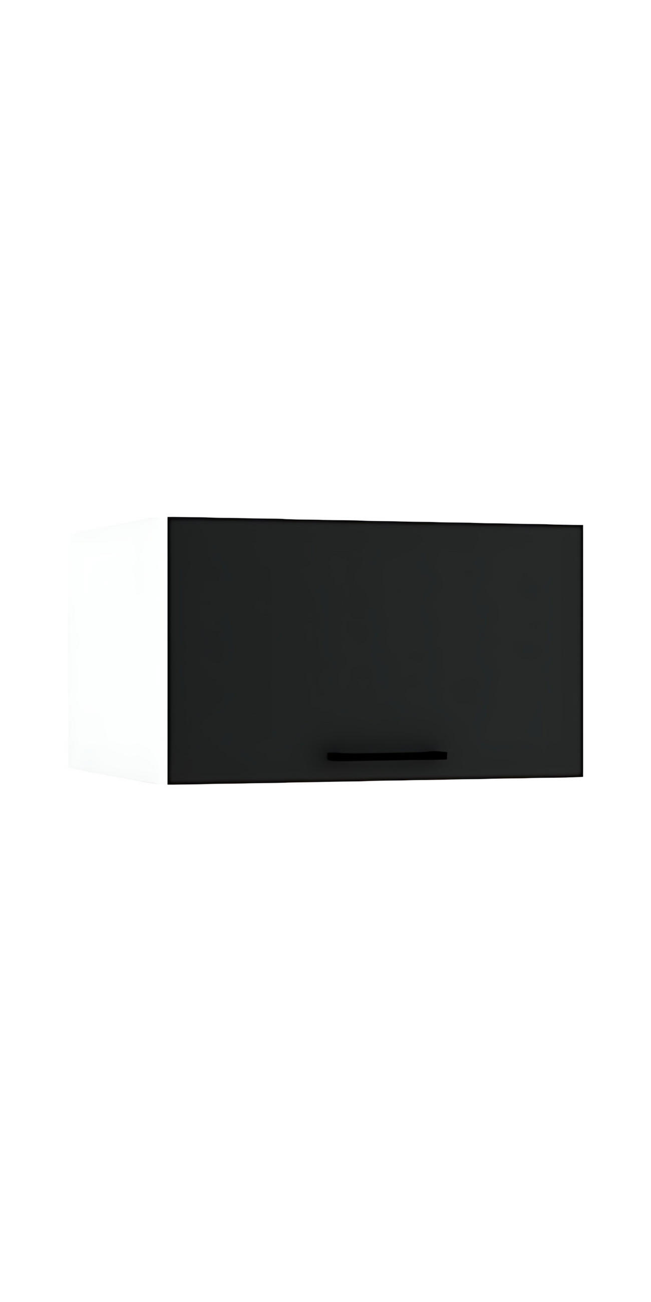 HÄNGESCHRANK W60OKGR GŁ.560 - Morvex - Zeitlose Küchen Eleganz - Schwarz, Holz/Metall (60/36/56cm) - ROYAL24_MARKT