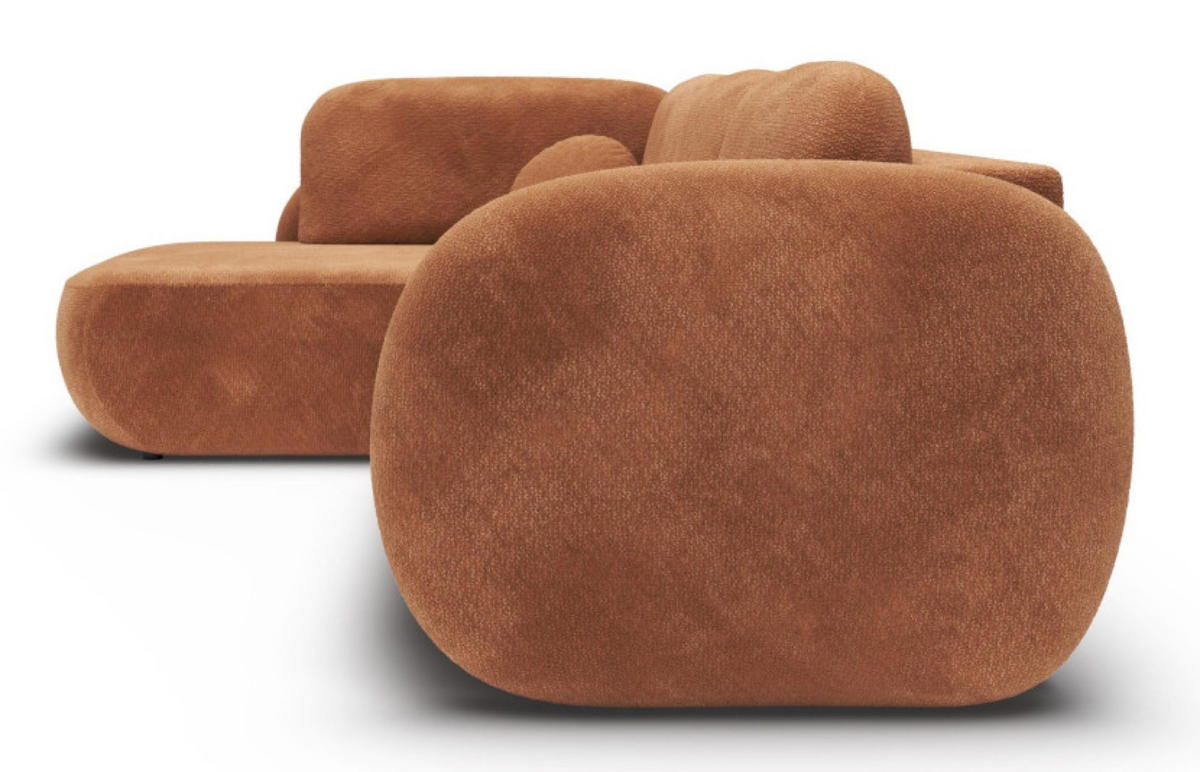 ECKSOFA Orange OLIVIO II Ausziehbar Links - Orange, Textil (289/190cm) - Sepro Meble