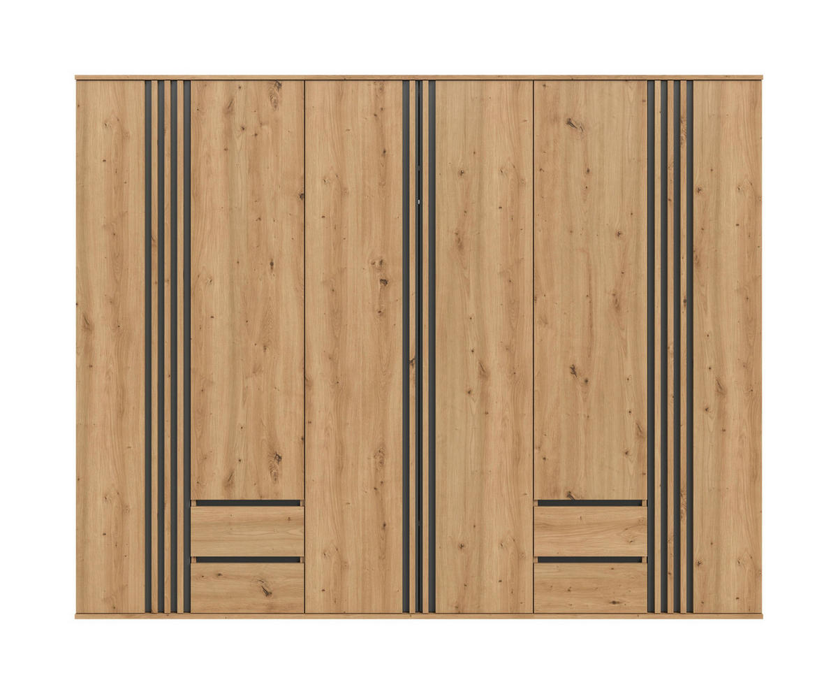 KLEIDERSCHRANKKOMBINATION TOFTA (B/H/T: ca. 240/190/56 cm) in Artisan Eiche Nachbildung/Artisan Eiche Nachbildung - Eiche Artisan, Holzwerkstoff (240/190/56cm)