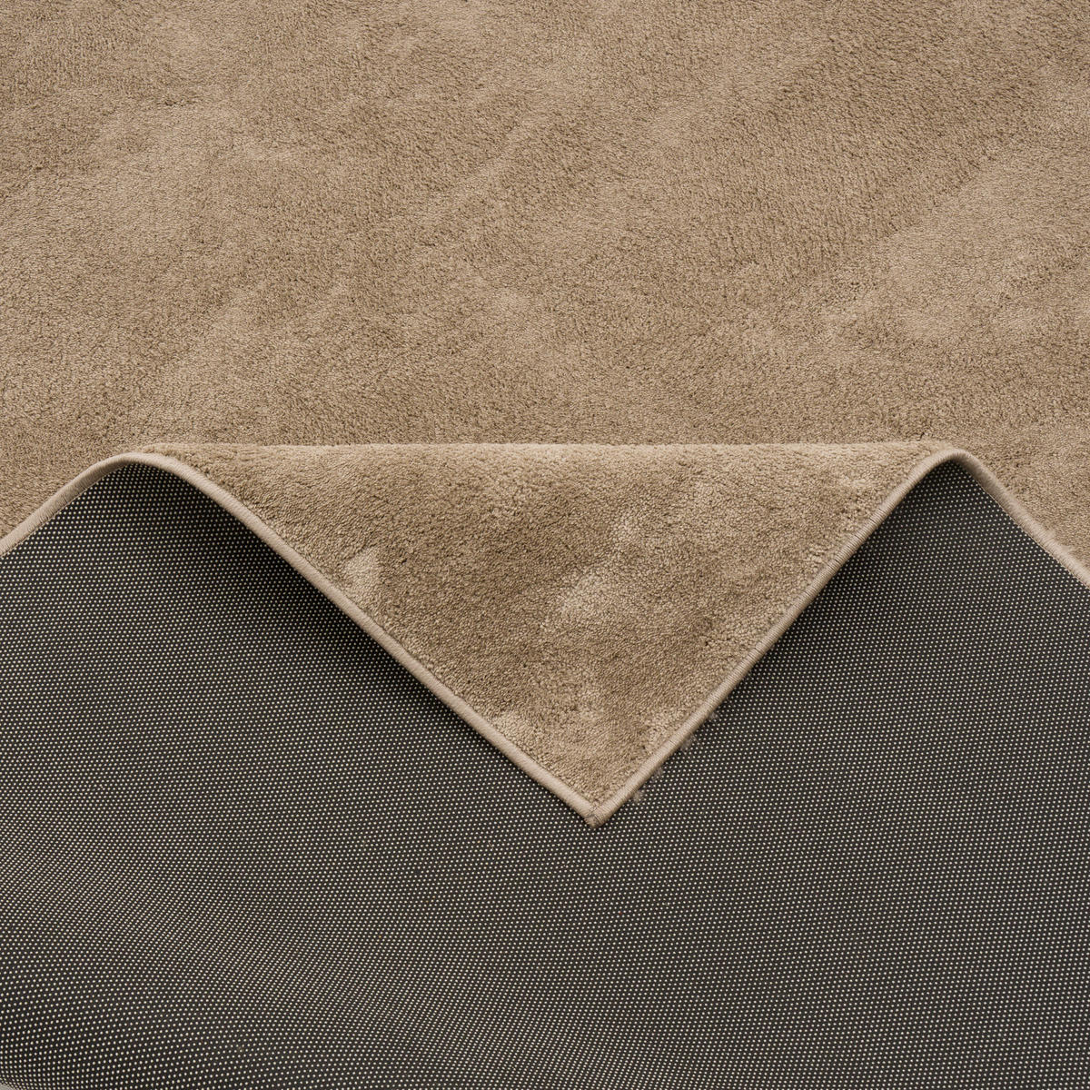LUXUS SUPER SOFT HOCHFLOR LANGFLOR TEPPICH DELUXE - Taupe, Textil (80/160cm) - Snapstyle