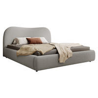 POLSTERBETT SIMSALO Dunkelgrau 140x200 cm - Dunkelgrau/Schwarz, Holz/Textil (140/200cm) - Selsey