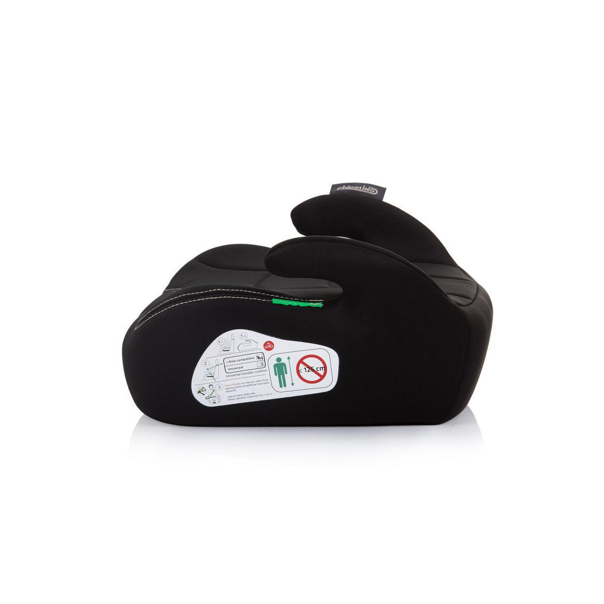 KINDERSITZERHÖHUNG i-Size Uty schwarz (125-150cm) Gruppe 3, Bezug waschbar - Schwarz, Kunststoff (41/20/40cm) - Chipolino