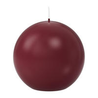 KUGELKERZEN Bordeaux Ø 100 mm, 6 Stück - Bordeaux, Paraffin (10/10/10cm) - Wiedemann Kerzen